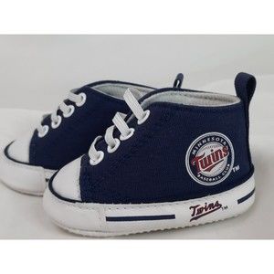 Minnesota Twins Baby Fanatic Pre-Walkers High Top Tennis Shoes 0 To 6 Mo
